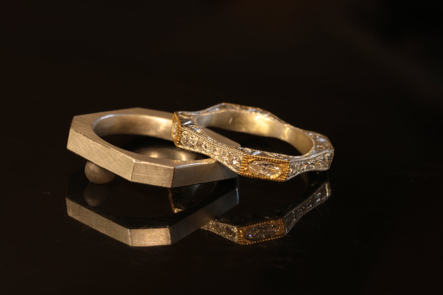 Handgravierte Ringe