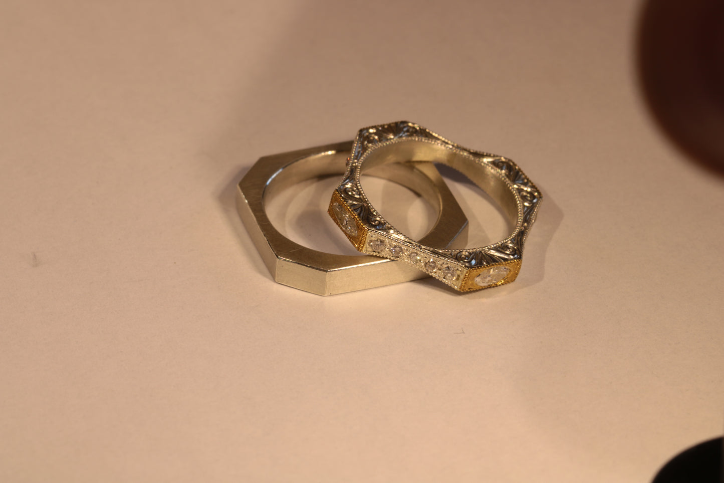 Handgravierte Ringe