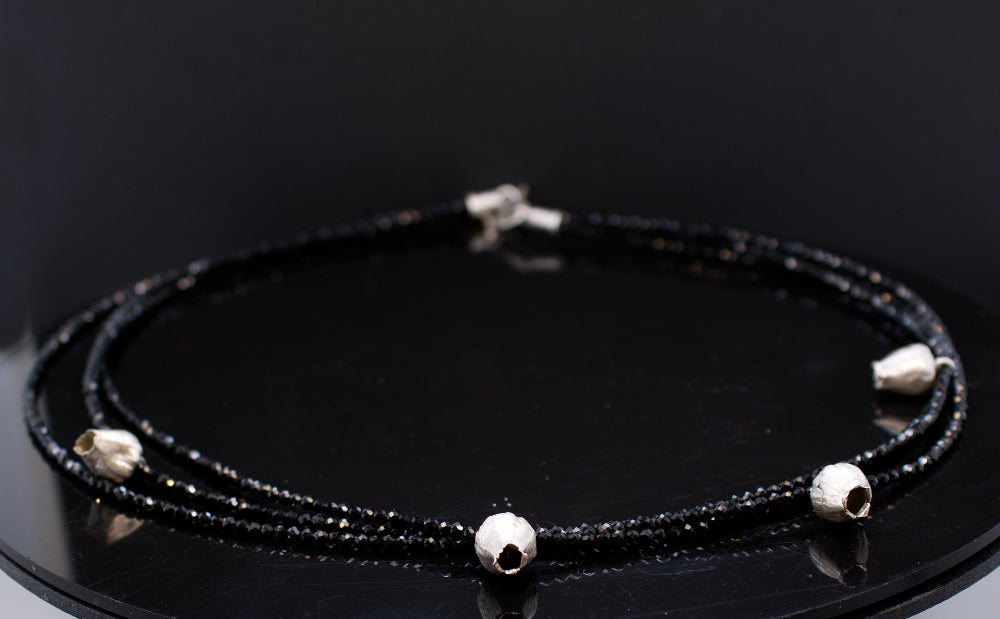 Collier mit Spinell und Silber 925