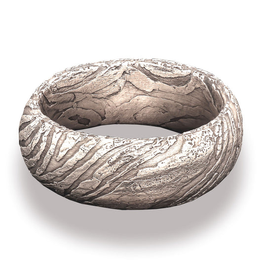 Mokume Gane Ring Silber/Silber